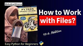 #72 Let's Code Python Crash Course | studywithnova