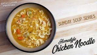 Homestyle Chicken Noodle Soup (plus amazing homemade chicken stock recipe!)