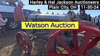 Results - Auctioneers Harley & Hal Jackson Selling Old Farm Equipment at Watson Auction 11-30-24