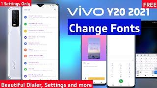 How to change fonts on vivo y20 2021 | how to download fonts | vivo y20 fonts style change