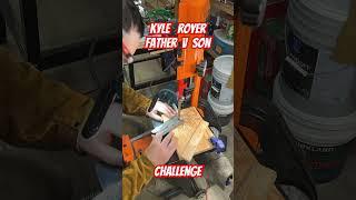 Father v Son Pocket Bowie Challenge: (Part 1) -@KyleRoyerKnives  #homemade #knife #education  #craft