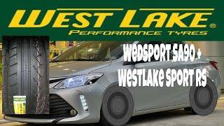 NEW Tires installed Westlake Sport RS with Japan Rims (WedsSport SA90) fitment on Vios Gen 3