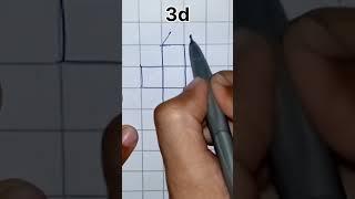 easy 3d drawing#viral#top#trending#youtube#shorts