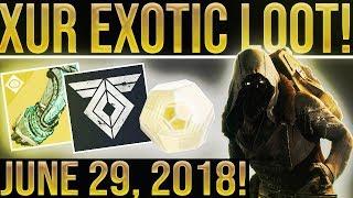 Destiny 2. XUR EXOTIC LOOT! (June 29, 2018) Exotic Weapon, Armor And More!