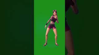 CHICA bailando pantalla verde [ Efecto bailarina FORTNITE CHROMA KEY ]