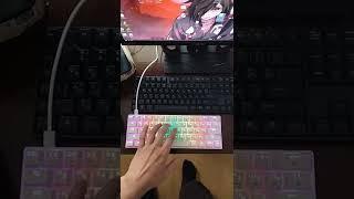 Механическая DEXP TANTO RGB White Игровая клавиатура 60% Outemu Red gk61 ОБЗОР #shorts