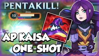 AP KAISA MID ONE SHOT BUILD (14 KILLS + PENTA) - BUILD & RUNES - WILD RIFT GAMEPLAY