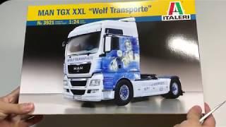 UNBOXING ITALERI 1:24 MAN TGX XXL "Wolf Transporte" Truck