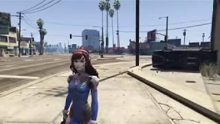 D.Va from Overwatch to GTA V mod