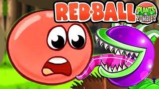 КРАСНЫЙ ШАР НАПАЛ НА ЗОМБИ ПРОТИВ РАСТЕНИЙ Несносный Шарик Plants vs zombies Red Ball 4 Мультик