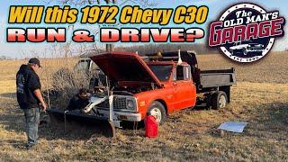 WILL IT RUN & DRIVE?  I bought this 1972 Chevy Dump Truck to clean up JUNK around the shop.