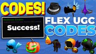 *UPDATE* ALL WORKING CODES FOR FLEX UGC! ROBLOX FLEX UGC CODES!