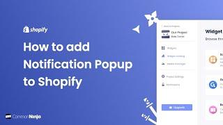 How to add a Notification Popup to Shopify