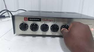 Vintage Bogen Challenger C-35 Amplifier Sound Test