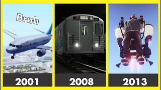 Evolution of TRANSPORTATION LOGIC in gta games (2001 - 2020)