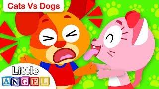 Cats vs Dogs | Kids Songs and Nursery Rhymes by Little Angel