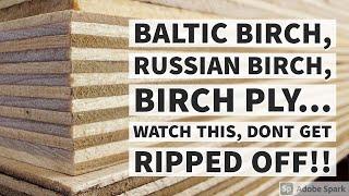 The Truth about Baltic Birch, Russian, Birch Ply - Whats the difference, Are you getting ripped off?