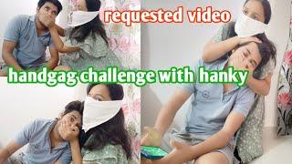 #like handgag  with hanky #requested video #funny video#Rekha Adira vlogs