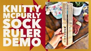 Knitty McPurly Sock Ruler Demo