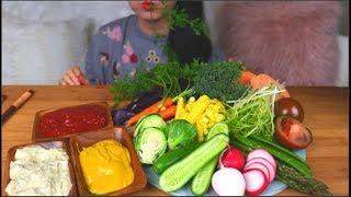 ASMR CRUNCHY VEGGIE PLATTER | EATING SOUNDS | NO TALKING