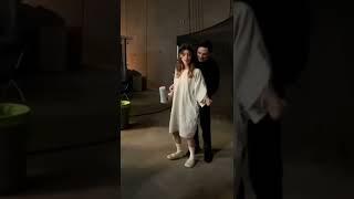 bts of sebastian stan and daisy edgar-jones practicing that dance