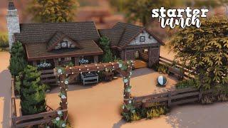 starter horse ranch   | the sims 4 speed build | base game + horse ranch only