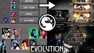 History of Mortal Kombat: Selection Screen & Ladder! (MK1 - MK11)