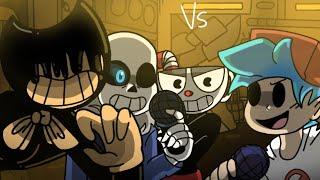 indie cross vs Boyfriend ( friday night funkin animation ) the nightmare part 40