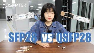 SFP28 vs QSFP28 Transceiver : How to Distinguish? | QSFPTEK