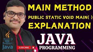 MAIN METHOD EXPLANATION - JAVA PROGRAMMING