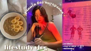 lifestudy vlog: *подготовка к егэ, ночёвка, продуктив 24 часа, маникюр*