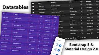 Bootstrap Datatables - Tutorial on the latest Bootstrap 5