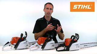 Working with STIHL chainsaws and tensioning types