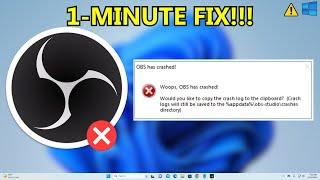 Fix OBS Studio Keeps Crashing On Windows 11/10 (2023)