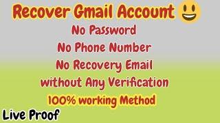 How To Recover Gmail Account Without Phone Number WithOut verification / Technical aamir ch