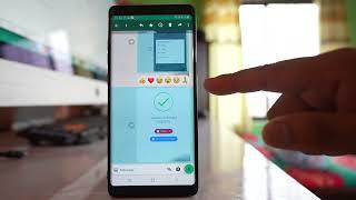 How to react to WhatsApp Messages on Samsung Device