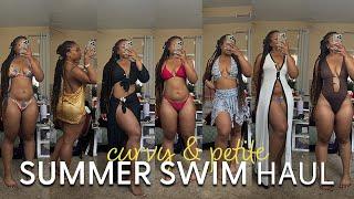 CURVY SUMMER SWIM | clothing haul | davina j