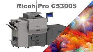 Горячая новинка! Листовой цветной принтер RICOH PRO C5300S для печати высококачественной полиграфии