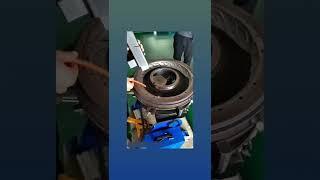 Wheels cleaning test with pulsed laser cleaning machine without any harm