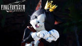 FINAL FANTASY 7 Rebirth – Cait Sith Jokes Around With Yuffie And Barret UHD