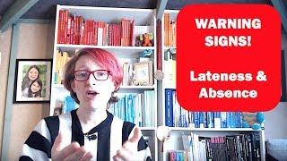Mental Health Warning Signs for schools  - Attendance & Punctuality