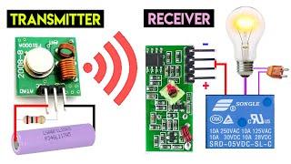 DIY - How To Make 433Mhz RF Remote Switch || Wireless Control One Channel Transmitter and Receiver