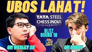 WESLEY SHOCKED EVERYONE WITH HIS PERFORMANCE! GRABE ITO! So vs Dubov! Tata Steel Indian 2024 Blitz