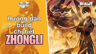 Zhongli ver2 - hướng dẫn build chi tiết #bikun #zhongli #genshinimpact #guidegenshinimpact