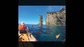 Kayaking around Illhéu de Vila Franca, São Miguel, Azores. June 2024.