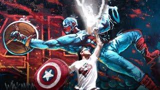 Badass Captain America ENDGAME Mural!