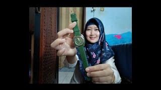 REVIEW JAM TANGAN WANITA KEREN WARNA HIJAU MIX BESI ROSEGOLD