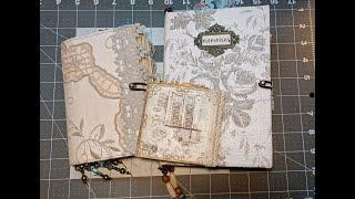 2 New Journals Artymaze kit 'Not so Shabby' & A Scrap Fabric Writing Journal BOTH SOLD