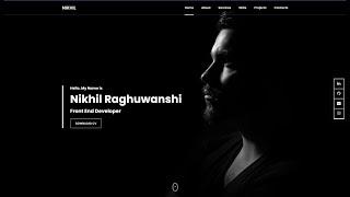 How To Make A Portfolio Website Using HTML CSS JS | Responsive Portfolio Design | CodingWithNick