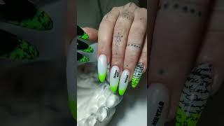 Письмо Деду Морозу на ногтях.#маникюрчик #Daria_nails_K#дизайнногтей #бьютиблоггер #наращивание